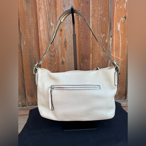 🦢Vintage Coach Hobo White Pebbled Leather Shoulder Bag 1429 🦢 - Picture 2 of 12